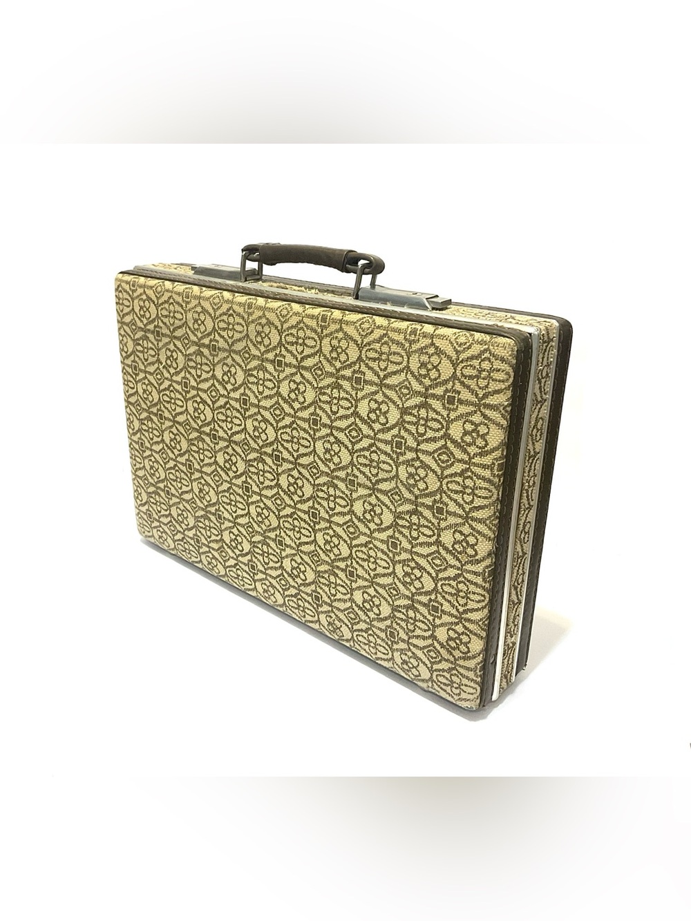 Vintage 1970’s Fabric Covered Briefcase - Picture 1 of 13